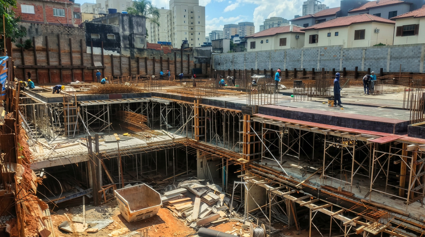 Andamento da obra, foto 2