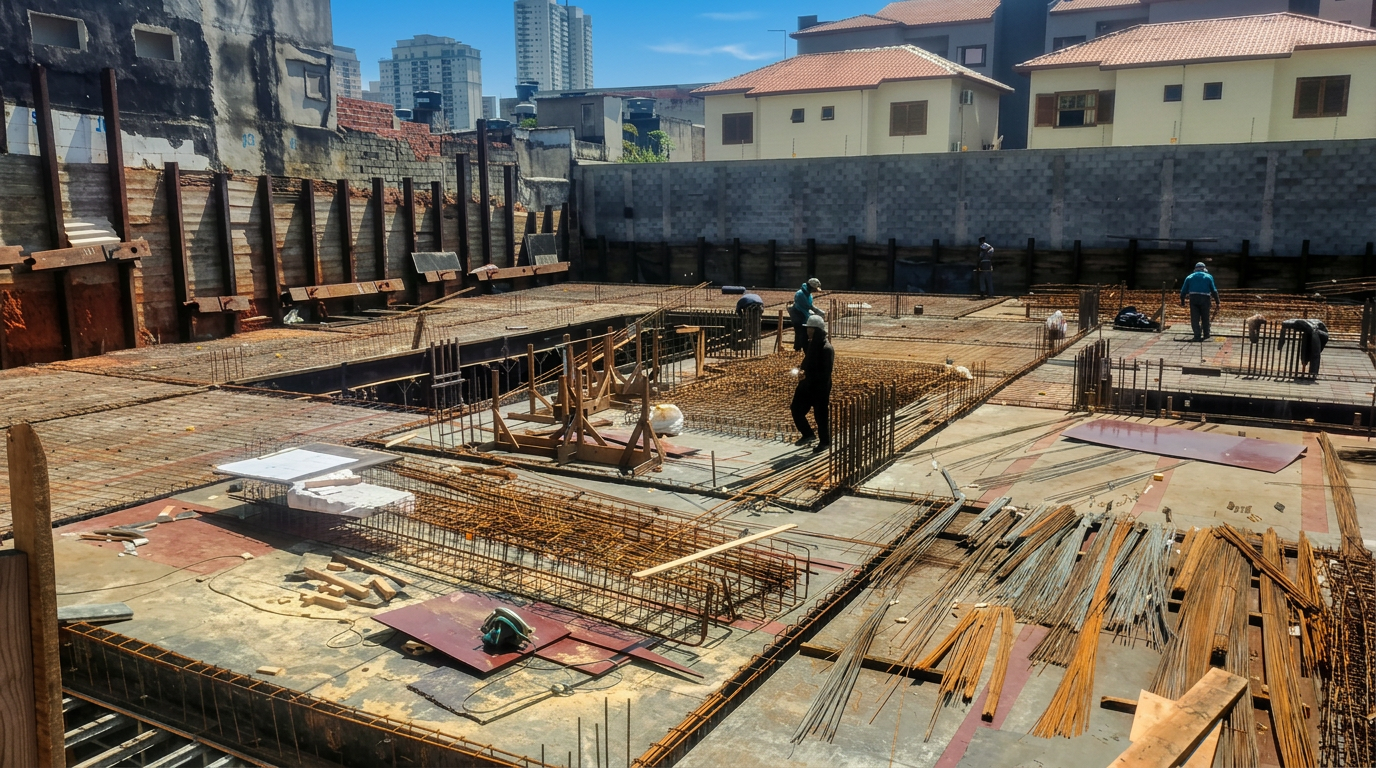 Andamento da obra, foto 4