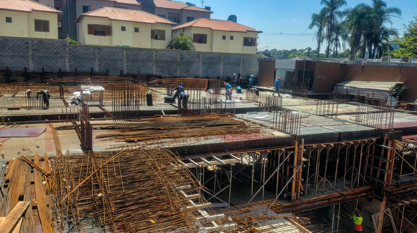 Andamento da obra, foto 3