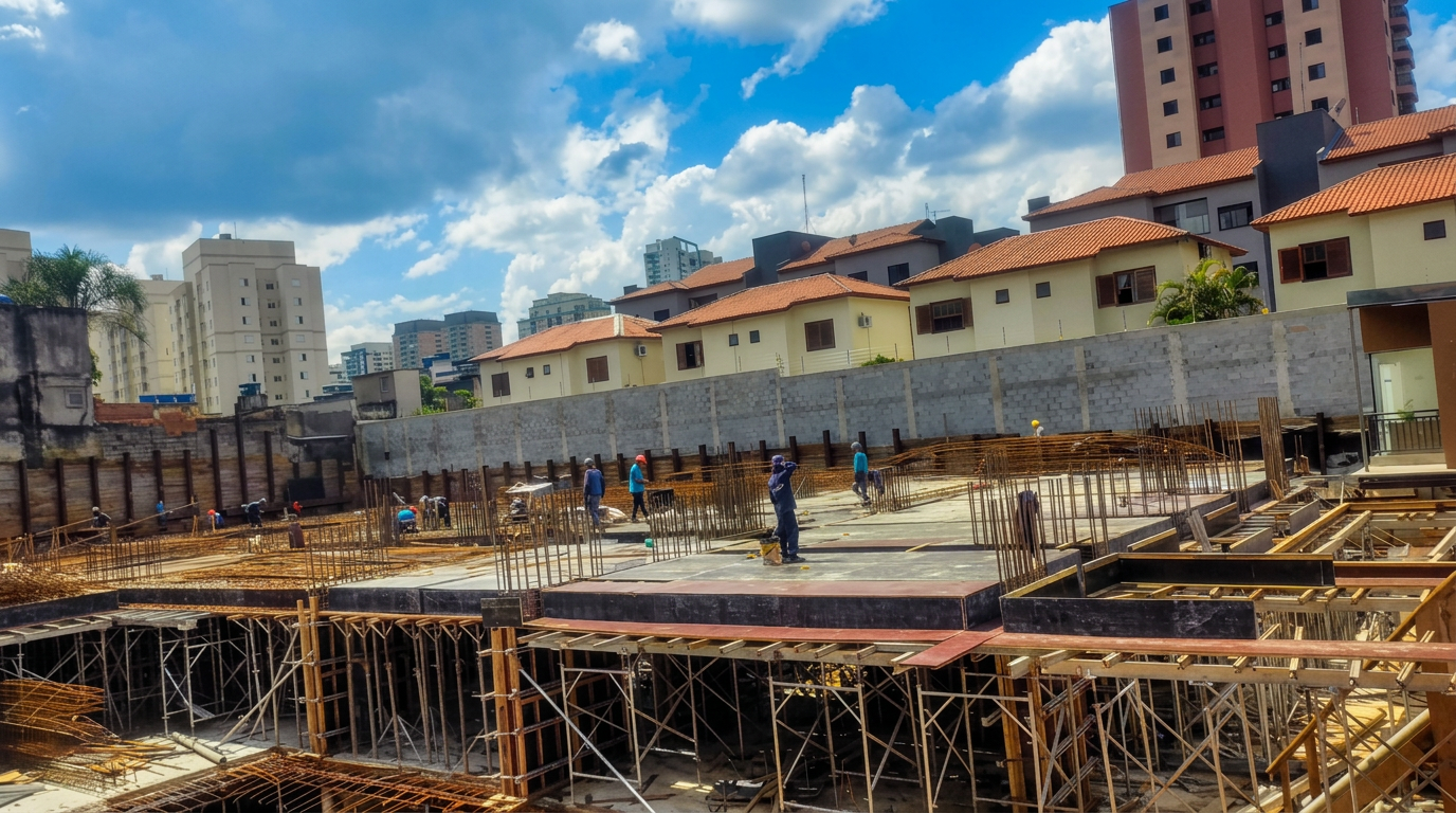 Andamento da obra, foto 1